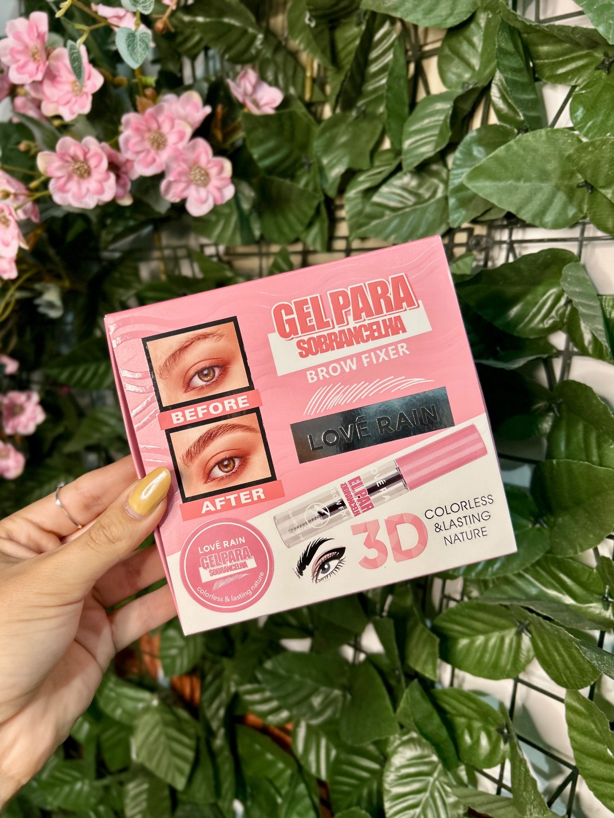 Gel para Sobrancelhas 2 em 1 Lové Rain